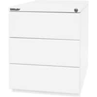 Bisley Rollcontainer OBA 3 Schubladen Verkehrsweiß 420 x 565 x 519 mm