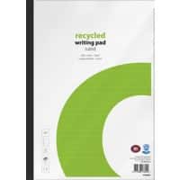 Office Depot DIN A4 Fallgebunden Weiß Papierumschlag Notizblock Liniert Recycelt 80 Blatt 5 Stück