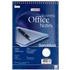LANDRÉ Office A5 Spiralbindung mit blauem Pappcover Notizblock liniert mit roter Mittellinie 40 Blatt Packung mit 10 Blatt