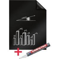 Legamaster Flipchart-Folie Magic Chart Perforiert A1 588g Schwarz 25 Blatt