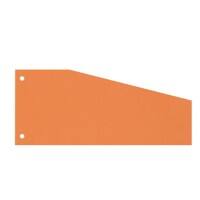 Niceday Blanko Trennstreifen Blauer Engel UZ56 (Recyclingkarton Schreibwaren), Recycelt 100% Spezial Orange Orange Pappkarton Trapez 2 Löcher 100 Stück
