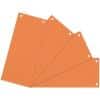 niceday Blanko Trennstreifen 10,5 x 24 cm Orange Pappkarton Rechteckig 2 Löcher 100 Stück