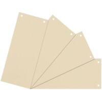 Niceday Blanko Trennstreifen Blauer Engel UZ56 (Recyclingkarton Schreibwaren), Recycelt 100% Spezial Chamois Chamois Pappkarton Rechteckig 2 Löcher 100 Stück