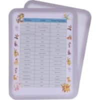 Djois Magneto Sichttafeln DIN A4 Grau PVC 24,2 x 32,9 cm 2 Stück