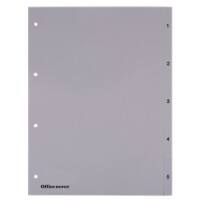 Office Depot Register DIN A4 5-teilig 4-fach Kunststoff 1 bis 5