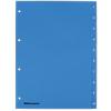 Office Depot Register DIN A4 Blau 10-teilig 4-fach Polypropylen 1 bis 10
