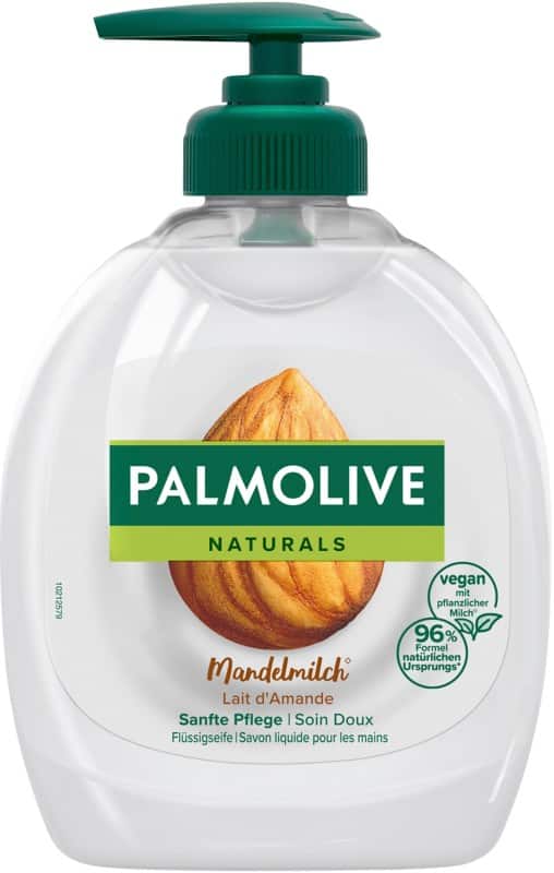 Palmolive Naturals Handseife Dosierpumpe Flüssig Mandelmilch Weiß 8714789939681 300 ml