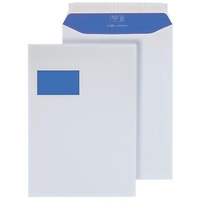 Hermes Versandtaschen C4 100 g/m² Weiß Mit Fenster Abziehstreifen 250 Stück