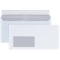 Hermes Briefumschläge Mit Fenster DL+ 229 (B) x 114 (H) mm Abziehstreifen Weiß 80 g/m² 500 Stück