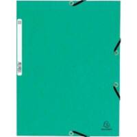 Exacompta Eckspannmappe 55303E-EA DIN A4+ Grün Pressspankarton 24 x 0,3 x 32 cm