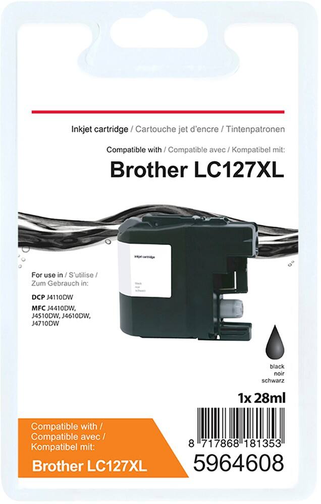 Kompatible Office Depot Brother LC127XL Tintenpatrone Schwarz