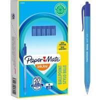 Papermate InkJoy 100 RT Kugelschreiber Blau Mittel 0.8 mm 20 Stück