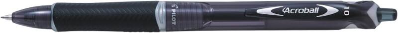 Pilot Acroball Einziehbar Kugelschreiber Schwarz 0.4 mm Mittel Kegelförmig Nachfüllbar 77% Recycelt