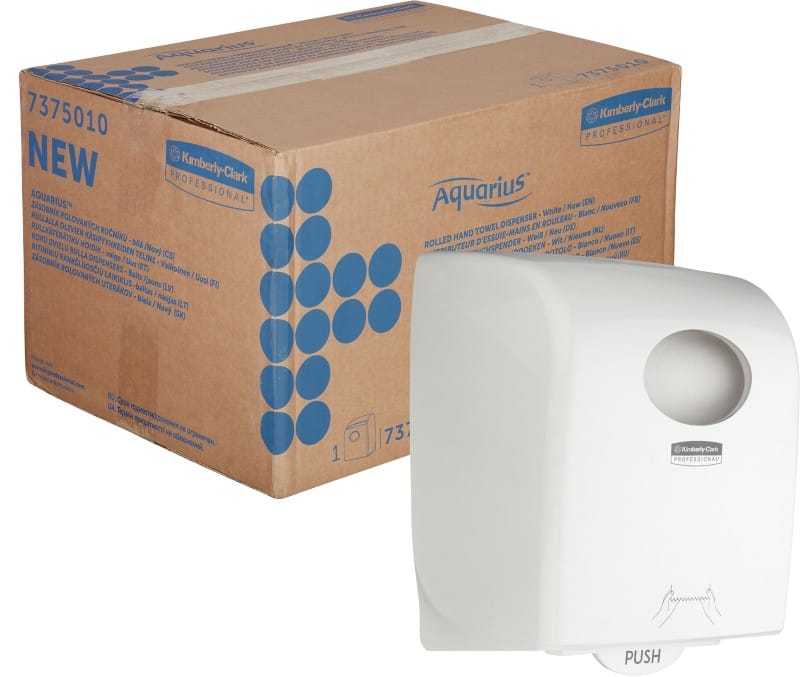 AQUARIUS 7375 Falthandtuchspender Kunststoff Abschließbar Manuell Weiß