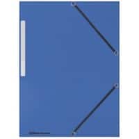 Office Depot Eckspannmappe DIN A4 Blau Presspappe beschichtet 3 Klappen 24 x 2,5 x 32 cm