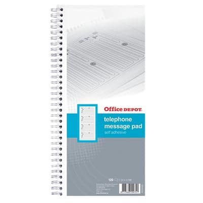 Office Depot Telefon Notizbuch Mit selbstklebenen Etiketten Weiß Spezial 57 g/m² Liniert Blatt Blatt