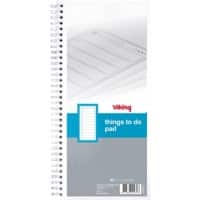 Viking To-Do-NotizblockWeiß 29,7 x 14 cm 70 g/m² Liniert 40 Blatt