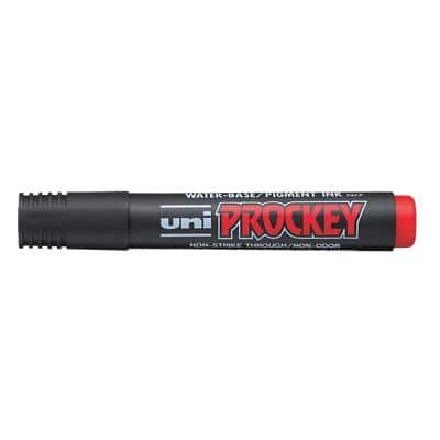 uni-ball Prockey PM 126 Flipchart Marker Mittel Keilspitze Rot 12 Stück