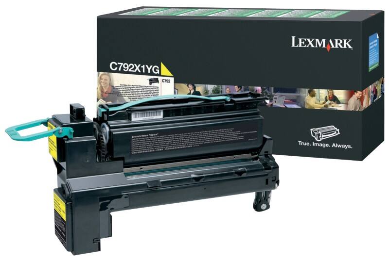 Lexmark Original Tonerkartusche C792X1YG Gelb