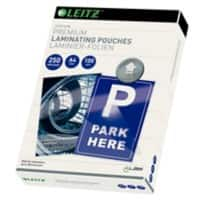 Leitz iLAM Premium Laminierfolien DIN A4 Glänzend 250 Mikron (2 x 250) Transparent 100 Stück