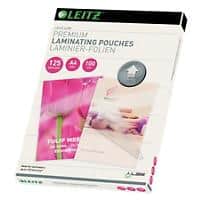 Leitz iLAM Premium Laminierfolien DIN A4 Glänzend 2 x 125 (250) Mikron Transparent 100 Stück