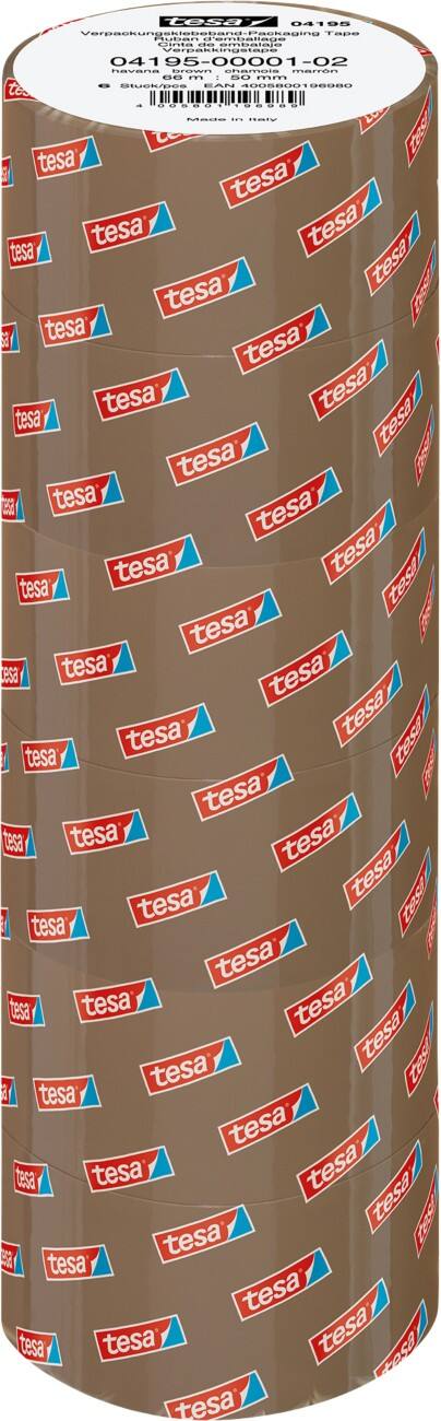 tesa Verpackungsklebeband 4195 50 mm x 66 m Braun 6 Rollen