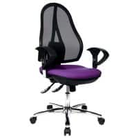 TOPSTAR Ergonomischer Bürostuhl Open Point Deluxe Netzstoff, Stoff Lila