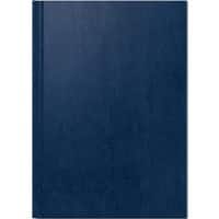 BRUNNEN Buchkalender DIN A5 2024 1 Tag/1 Seite Miradur, Papier Blau Deutsch 14,5 x 20,6 cm