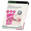 Leitz iLAM Premium Laminierfolien DIN A5 Glänzend 125 Mikron (2 x 125) Transparent 100 Stück
