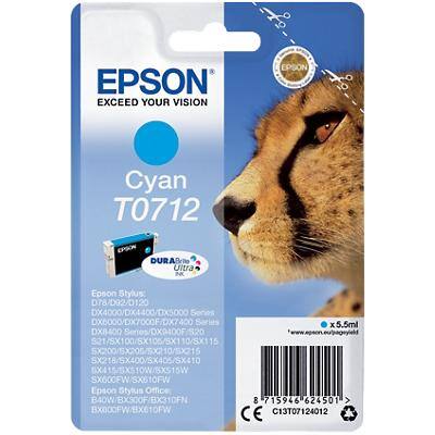 Epson T0712 Original Tintenpatrone C13T07124012 Cyan