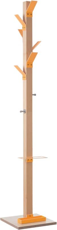 meet powered by PAPERFLOW Garderobenständer 8 Haken Orange