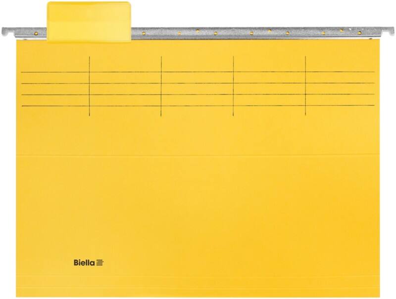 Biella Hängemappen DIN A4 315 g/m² Gelb 5 Stück