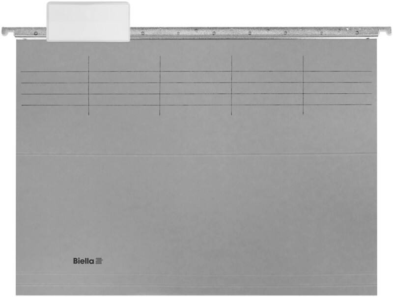 Biella Hängemappen DIN A4 315 g/m² Grau 5 Stück