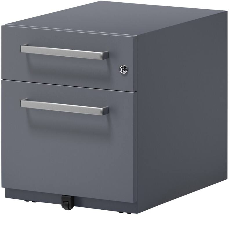 Bisley Rollcontainer Note Anthrazit 420 x 565 x 495 mm