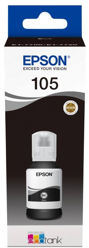 Epson 105 Original Tintenflasche C13T00Q140 Schwarz 140 ml