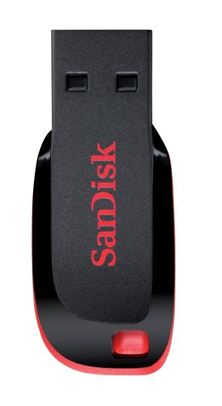 SanDisk USB 2.0 USB-Stick Cruzer Blade 32 GB Schwarz, Rot