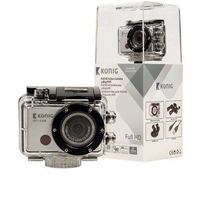 König Full HD Action-Kamera CSACW100 WLAN Silber 8 Megapixel