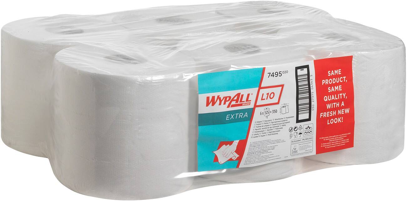 WYPALL Wischtuchrolle L10 RCS 1-lagig 6 Rollen à 525 Blatt