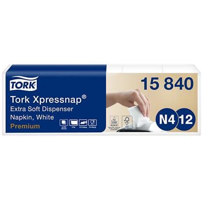 Tork Xpressnap Einweg Servietten Papier Weiß 8 Pack à 500 Blatt