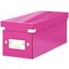 Leitz Click & Store WOW CD Aufbewahrungsbox Laminierte Hartpappe Pink 14,3 x 35,2 x 13,6 cm