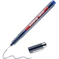 edding 1800 Fineliner  Extra Fein Rundspitze  - 0,25 mm Blau Nachfüllbar Wasserbeständig