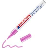 edding 751 Permanent Lackmarker Rosa Fein Rundspitze 1 - 2 mm  Wasserbeständig