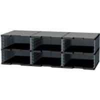 Exacompta Schubladenbox 360714D Dunkelgrau