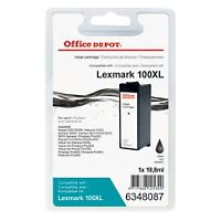 Kompatible Office Depot Lexmark 100XL Tintenpatrone Schwarz