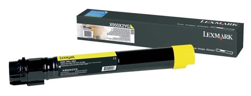 Lexmark Original Tonerkartusche X950X2YG Gelb