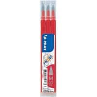 Pilot FriXion Ball Clicker Refill Stiftminen 0,4 mm Rot 3 Stück