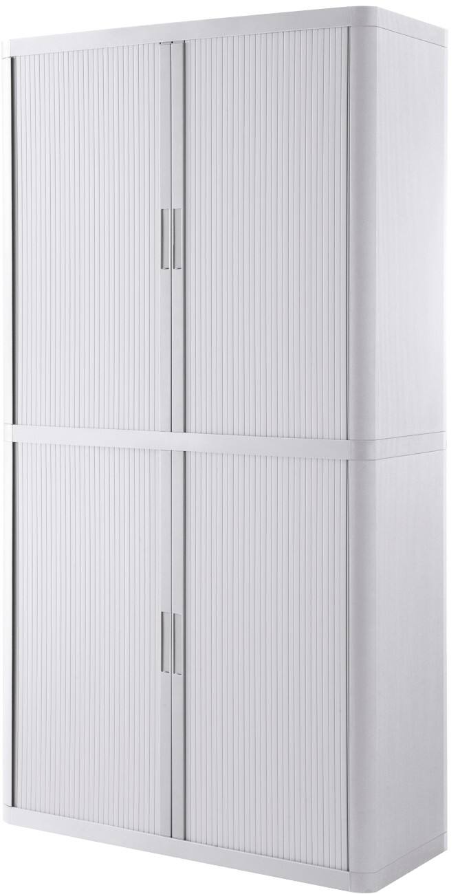 Paperflow Schrank Metall, PP (Polypropylen), PS (Polystyrol) 4 Einlegeböden Abschließbar 1.100 x 415 x 2.040 mm Weiß