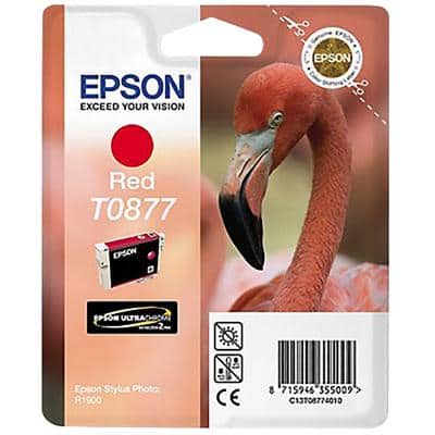 Epson T0877 Original Tintenpatrone C13T08774010 Rot