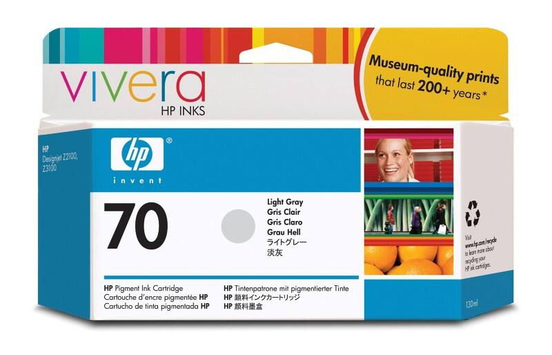 HP 70 Original Tintenpatrone C9451A Hellgrau