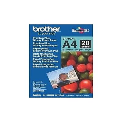 Brother Inkjet Fotopapier BP71GA4 DIN A4 260 g/m² Weiß